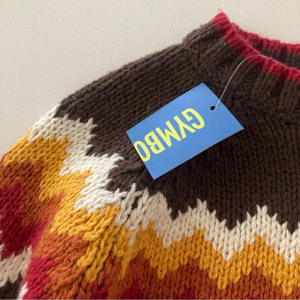 Gymboree Baby Boy 18-24 Months Fall Sweater Thanksgiving Brown Orange NWT